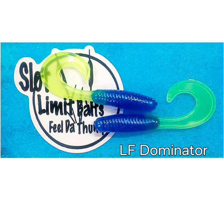 Slot Limit Baits 2in Curly Tail Grub Plastic Fishing Tube (12 pack)