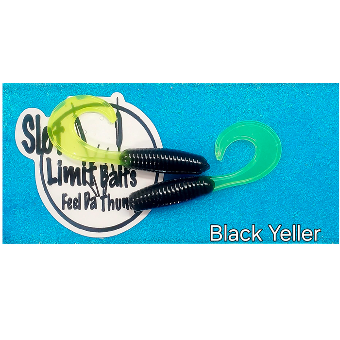 Slot Limit Baits 2in Curly Tail Grub Plastic Fishing Tube (12 pack)