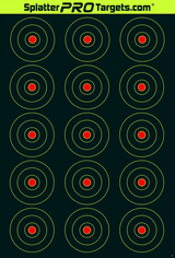Splatter Pro 9 Up Bullseye Targets 12x18 — image 1