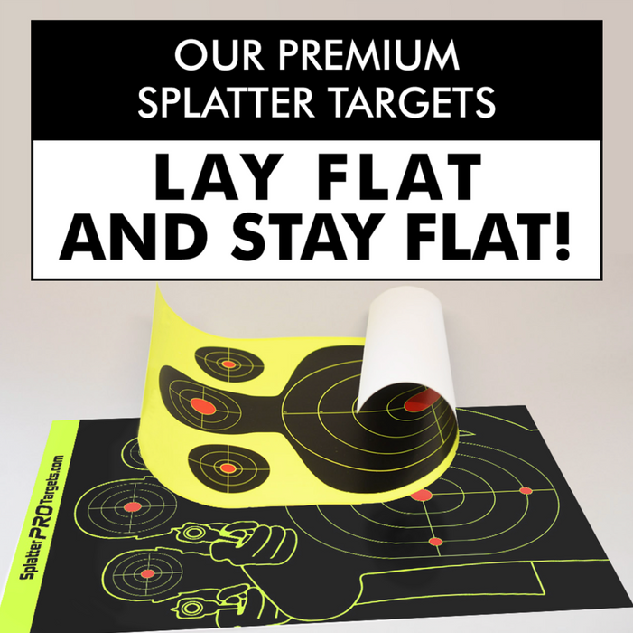 Splatter Pro 9 Up Bullseye Targets 12x18