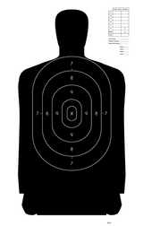 12" x 22" B-29 Police Silhouette Target — image 8