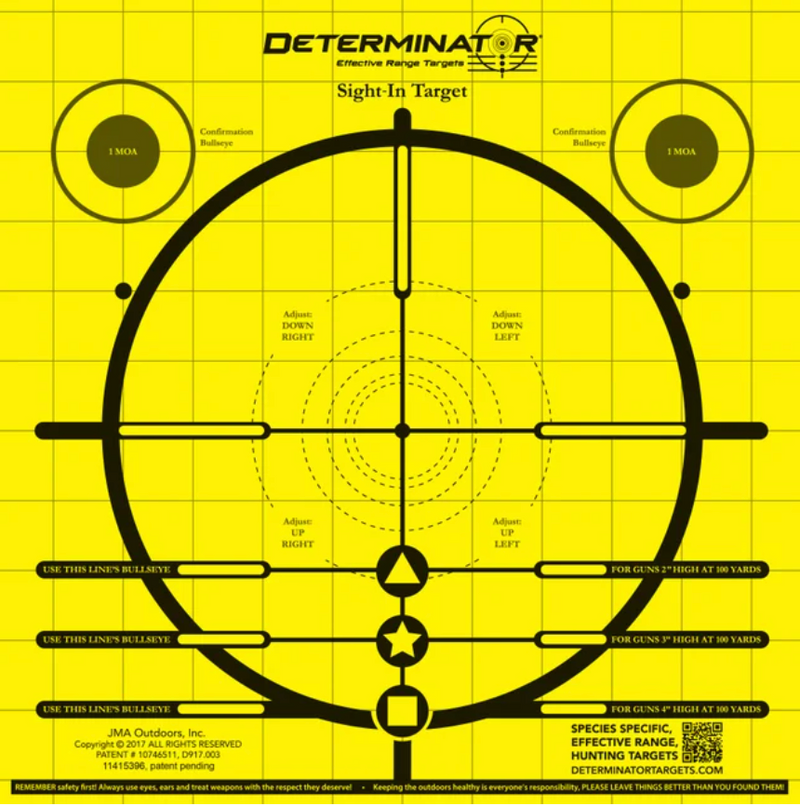 Determinator Targets - Sight - In 1” Squares