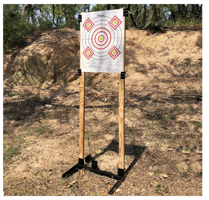 Adjustable Target Stand Base for Paper Shooting Targets