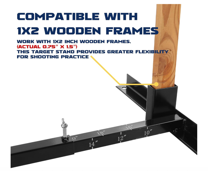 Adjustable Target Stand Base for Paper Shooting Targets