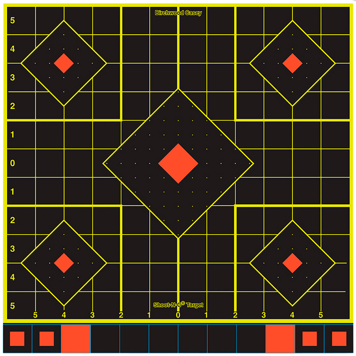 Birchwood Casey ShootNC SightIn Diamond Paper Target