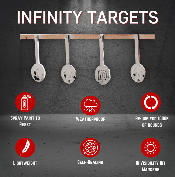 Infinity Target Gong Target Bundle Self-Healing Hangers