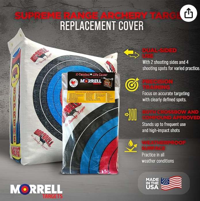 Morrell Weatherproof Archery Bag Target with NASP Scoring Rings w/Replacement Cover
