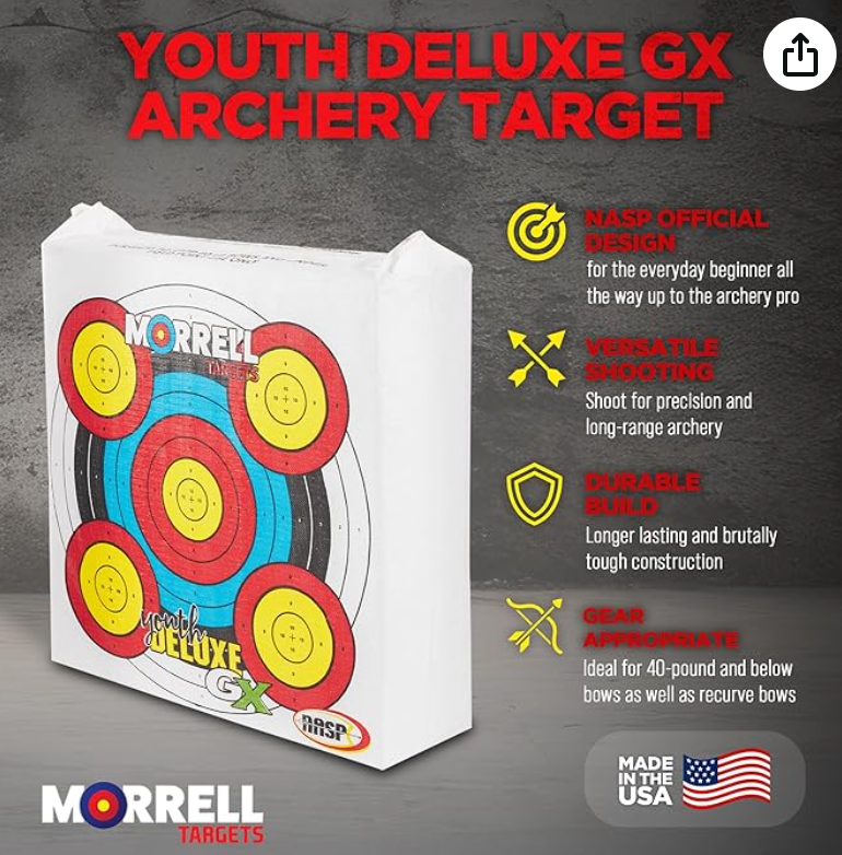 Morrell Youth Deluxe GX Range Field Point Easy Removal Archery Bag Target - 2 Pack