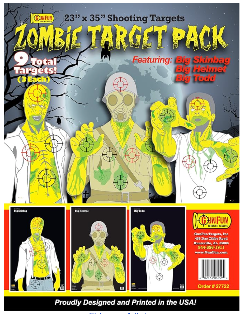 Zombie Target 9 Pack 23x35