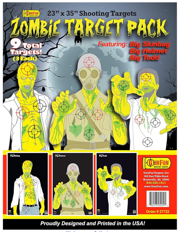 Zombie Target 9 Pack 23x35