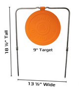 Do-All Big Gong dimensions: 9" target, stand 18 1/2" tall and 13 1/2" wide — image 2