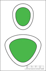 EZ2C Targets #4/RD4: Silhouette Paper Shooting Targets 11”x17” USA MADE