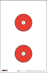EZ2C Targets #1: Paper Shooting Targets 11”x17” USA MADE