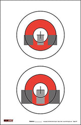 125 EZ2C Targets Instructors Favorites 5 Styles Paper Targets Bundle 11"x17" USA Made