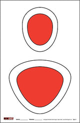 EZ2C Targets #4/RD4: Silhouette Paper Shooting Targets 11”x17” USA MADE