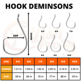 Double Offset Circle Hooks 9/0 — image 3