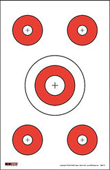 EZ2C Targets #3: Paper Shooting Targets 11"x17" USA Made
