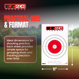 200 EZ2C Targets Most Popular 8 Styles Paper Targets Bundle Pack 11"x17" USA Made