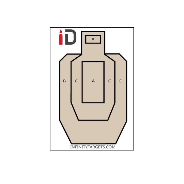 Half-Size USPSA Paper Targets