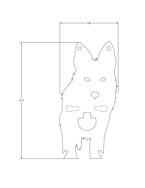 Therma Glow Targets - Coyote Front Profile Pro