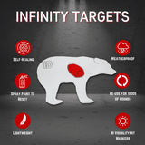 Infinity Bear Target Silhouette