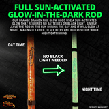 Orange Dragon Fire Spinning Glow Rod — image 3