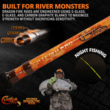 Orange Dragon Fire Spinning Glow Rod — image 4