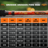 Orange Dragon Fire Spinning Glow Rod — image 8
