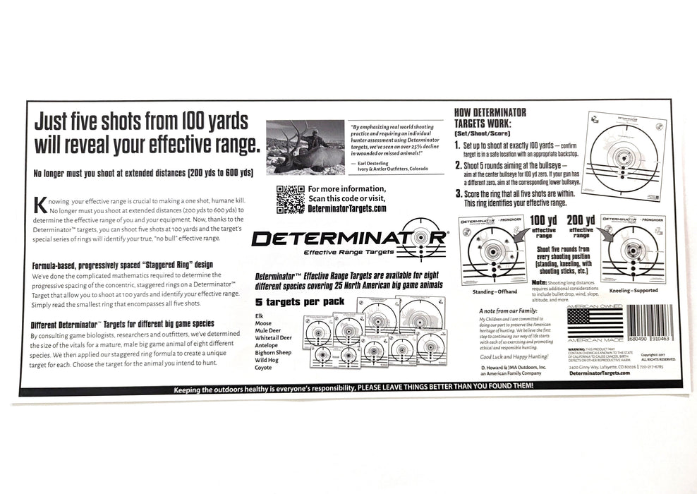 Determinator Targets - Coyote