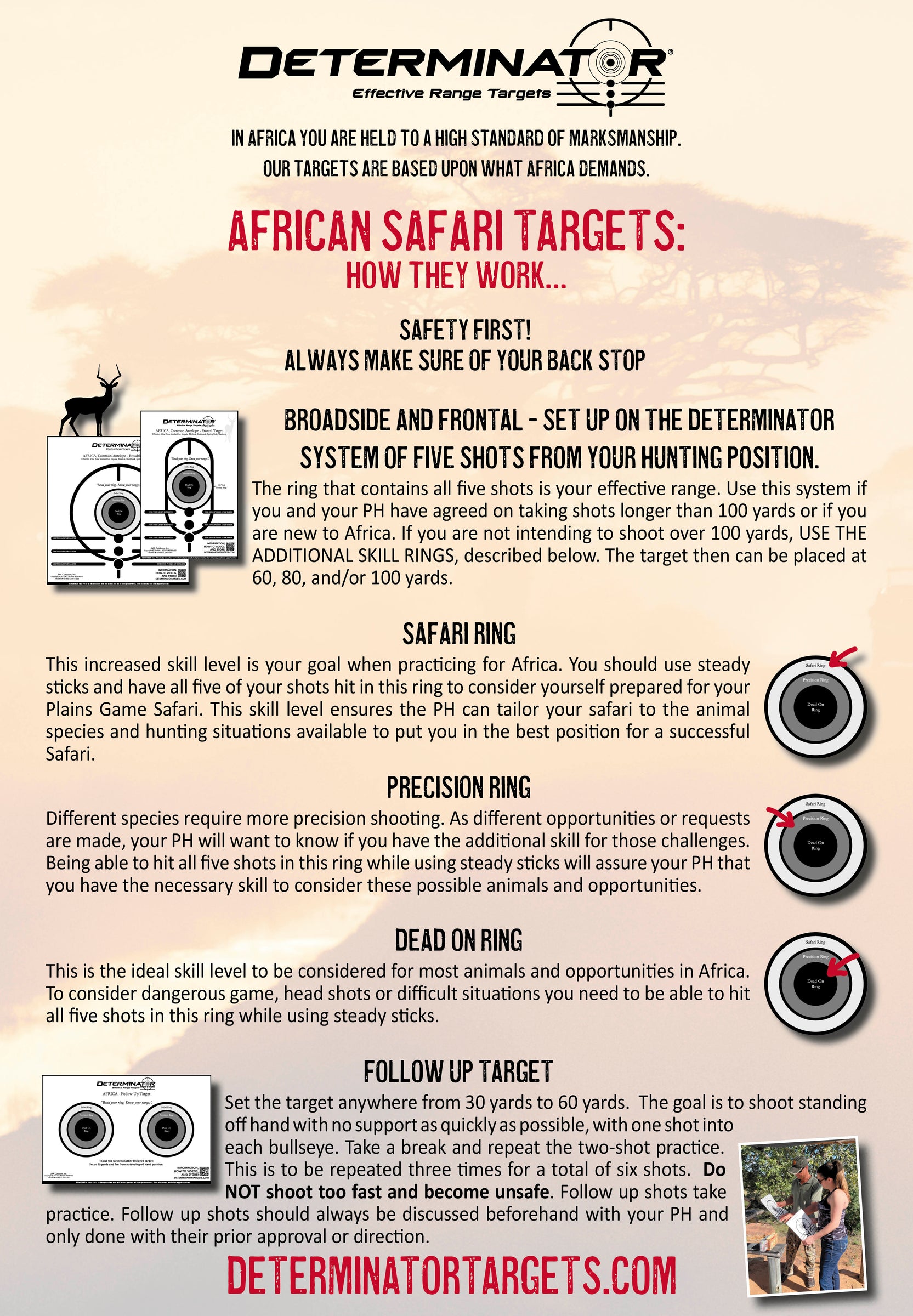 Determinator Targets - African Plains Game Safari Targets — Targets ...