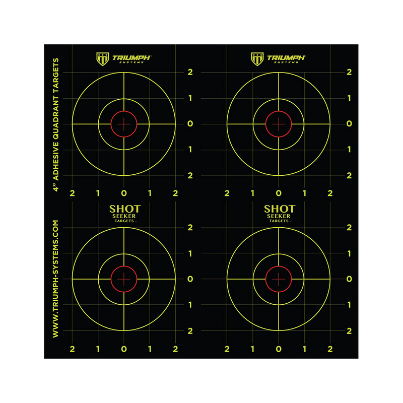 Shot Seeker 4" Adhesive Quadrant Targets - 10PK