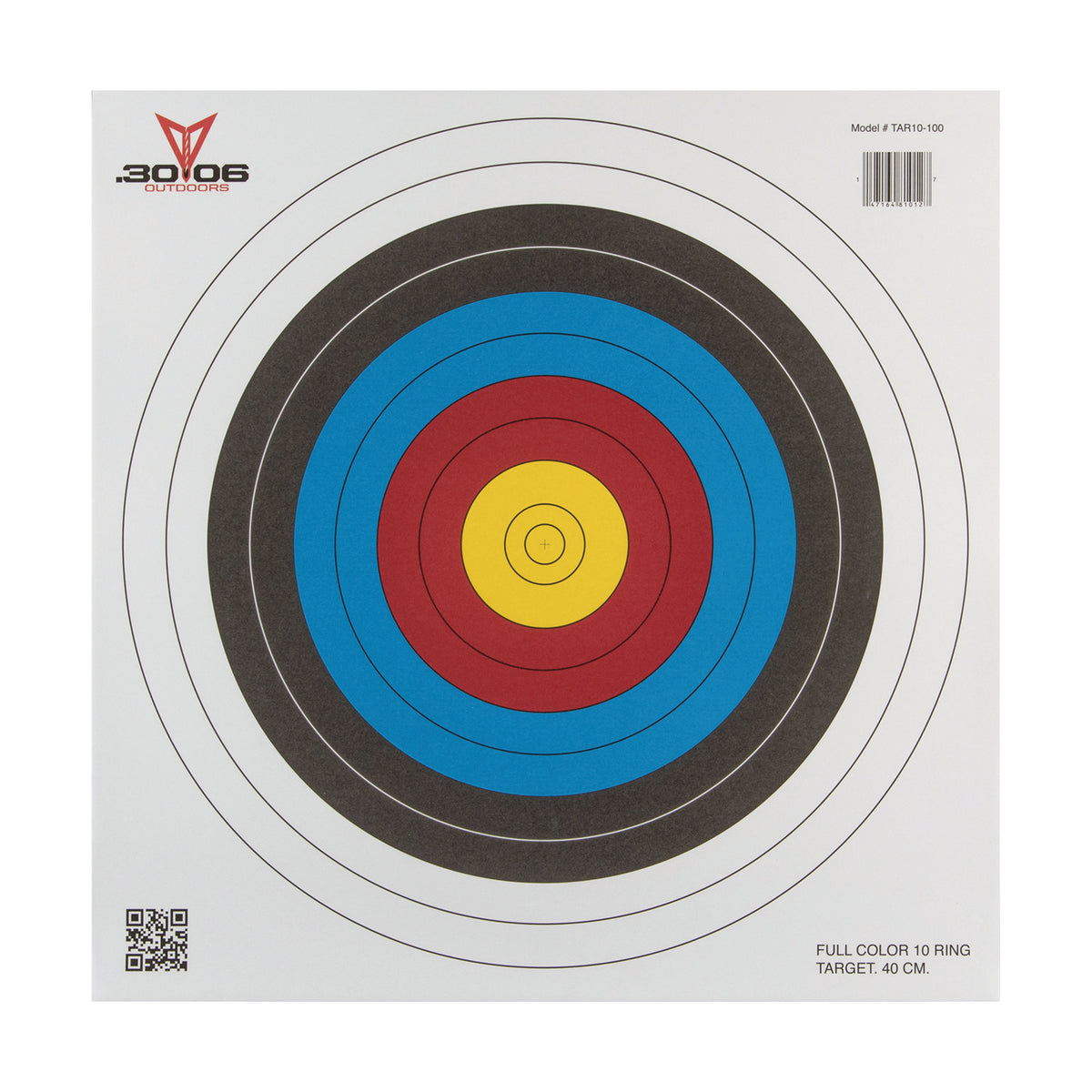.30-06 10 Ring Paper Target 100 Count – Targets Unlimited