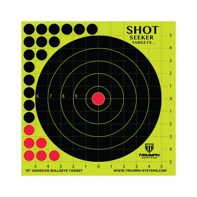 Shot Seeker 10" Adhesive Bullseye - 10PK
