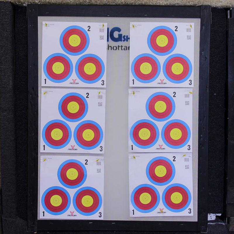Bigshot vegas 900 4x5 range target w/ reversible butt