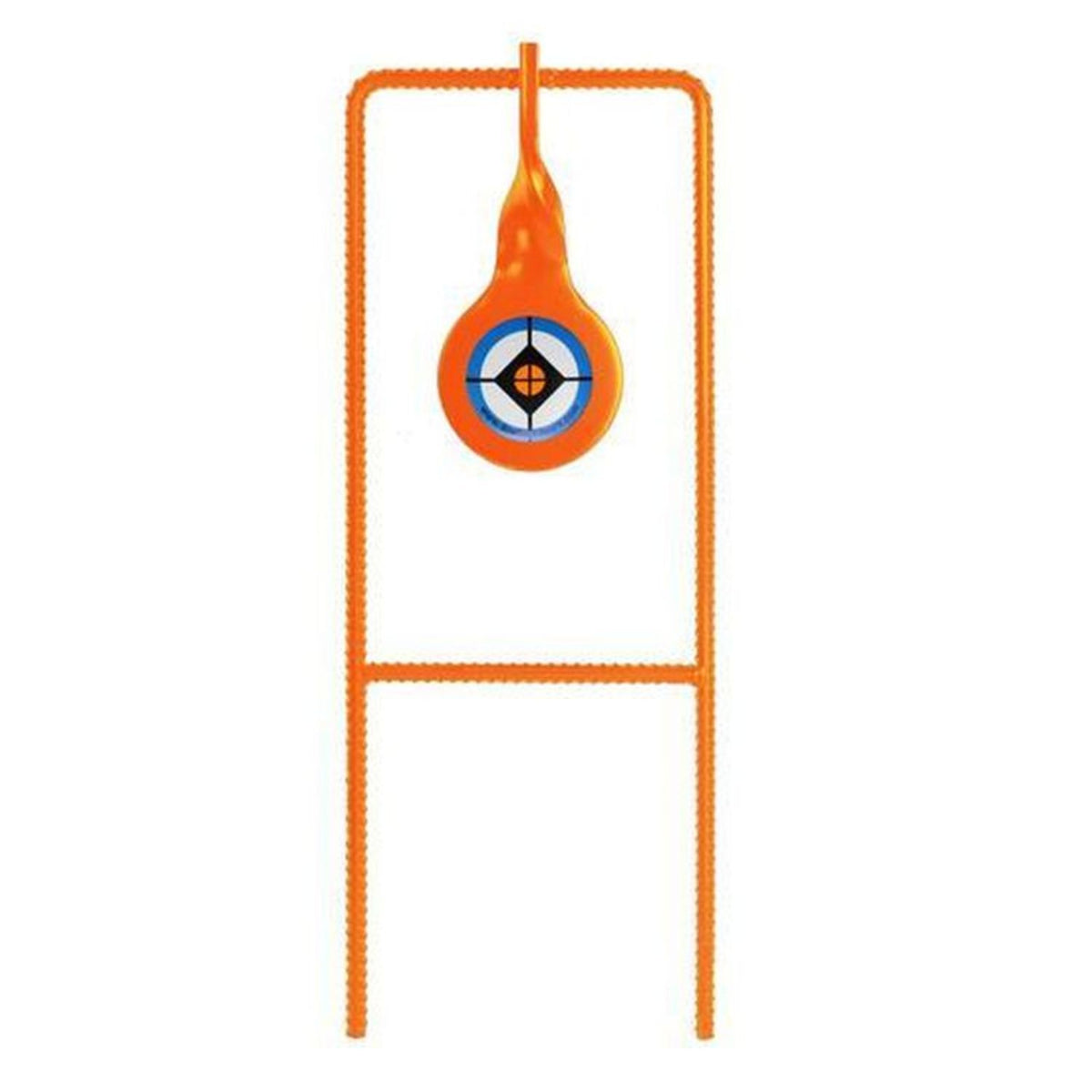 Do-All Outdoors .22 rebar spinner: one bullseye paddle on an orange rebar frame