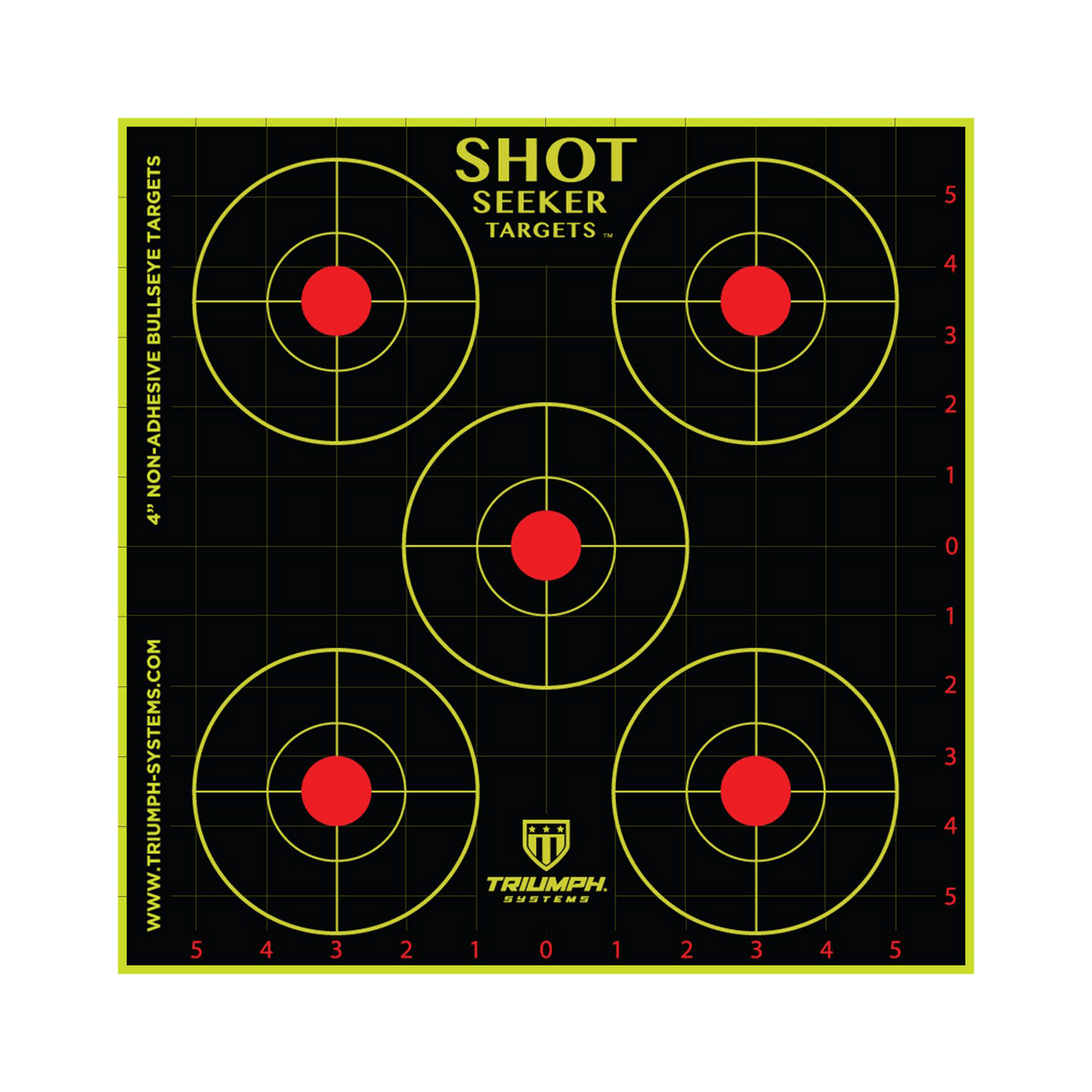 Shot Seeker 4" Non-Adhesive Bullseyes - 10PK
