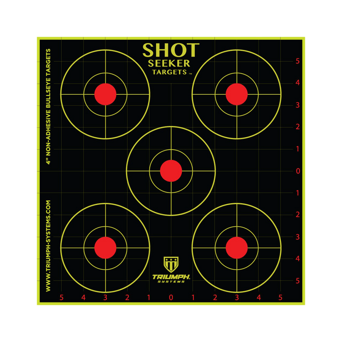 Shot Seeker 4" Non-Adhesive Bullseyes - 10PK