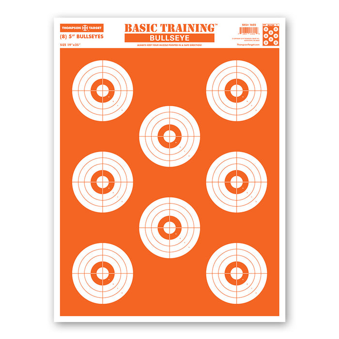 Basic Training Bullseye - Economy Paper Shooting Targets - 19"x25"