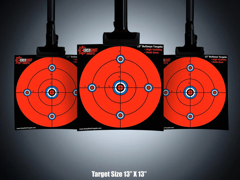 EZ Shot Orange Bullseye Target | 13"x13"
