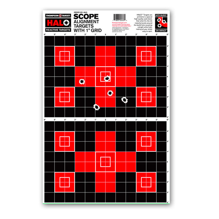 HALO Scope Alignment/Sight In Shooting Targets - Reactive Splatter 12.5"x19"