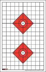 High Visibility Rifle Sight in Target with 1" Grids (25 Packs) — image 1