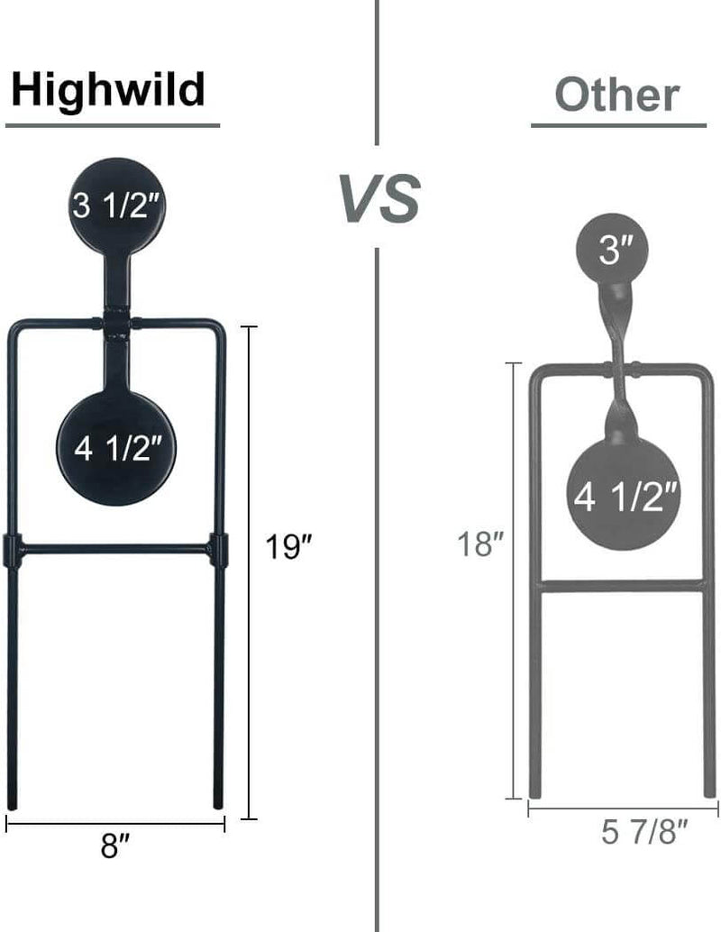 Double Shot Target Double Spinner Shooting Targets — Targets Unlimited