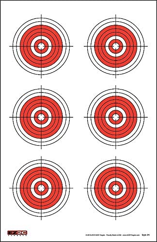 25, 50, 75 Yard Long Range Shooting Paper Targets (Pack of 50)