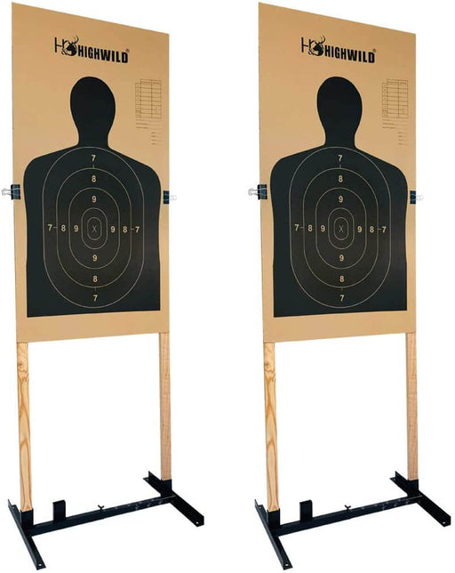  Juvale 50 Pack Paper Shooting Targets for Range, Bulk for  Hunting, Handguns, Pistols, Rifles, Silhouette with Red Bullseye (14x22 in)  : Sports & Outdoors