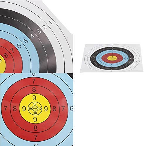 10Pcs Archery Paper, 40X40cm Round Targets Arrow Targets