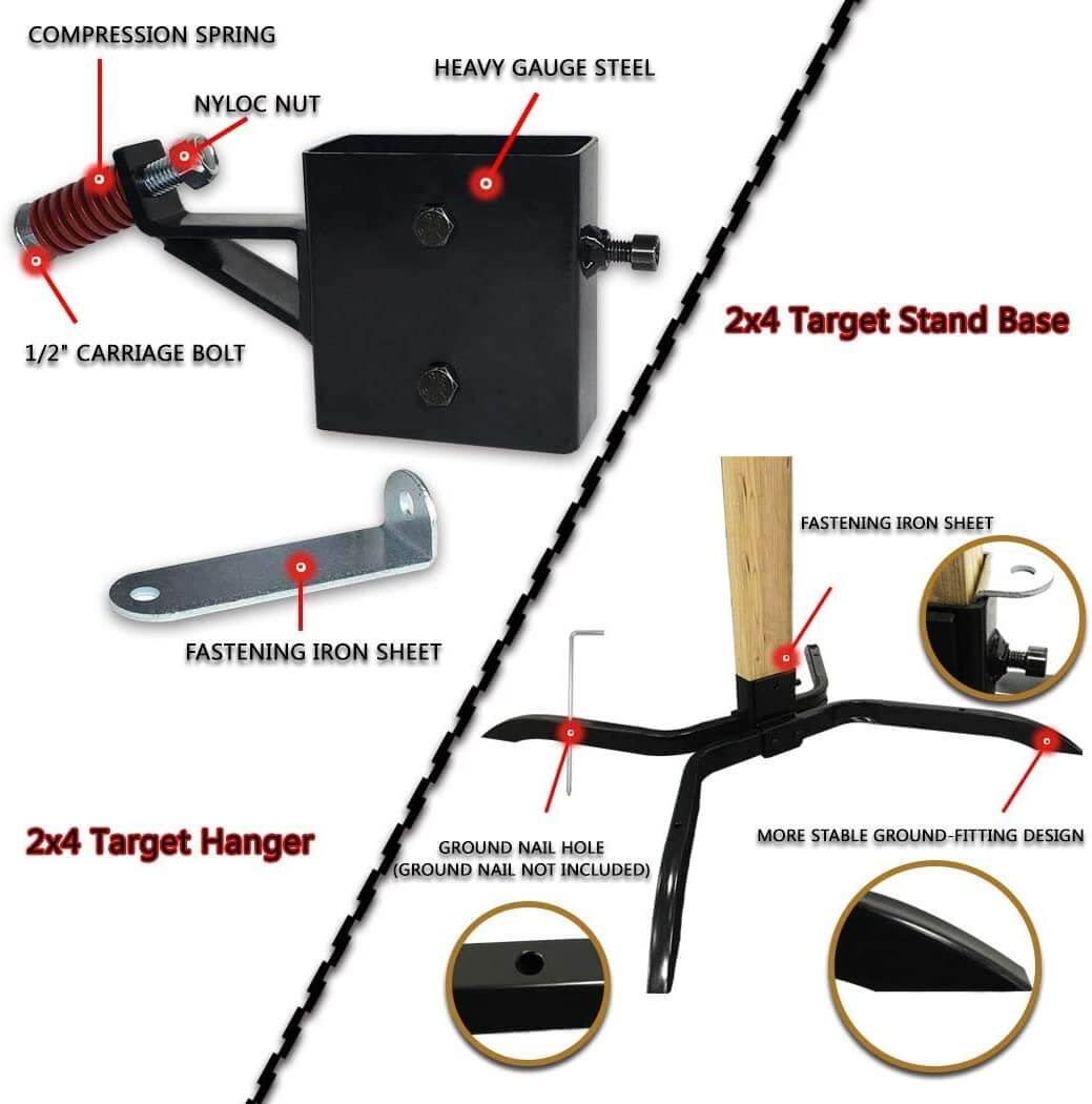 Target Stand System with 2x4 Mount Kit – Targets Unlimited
