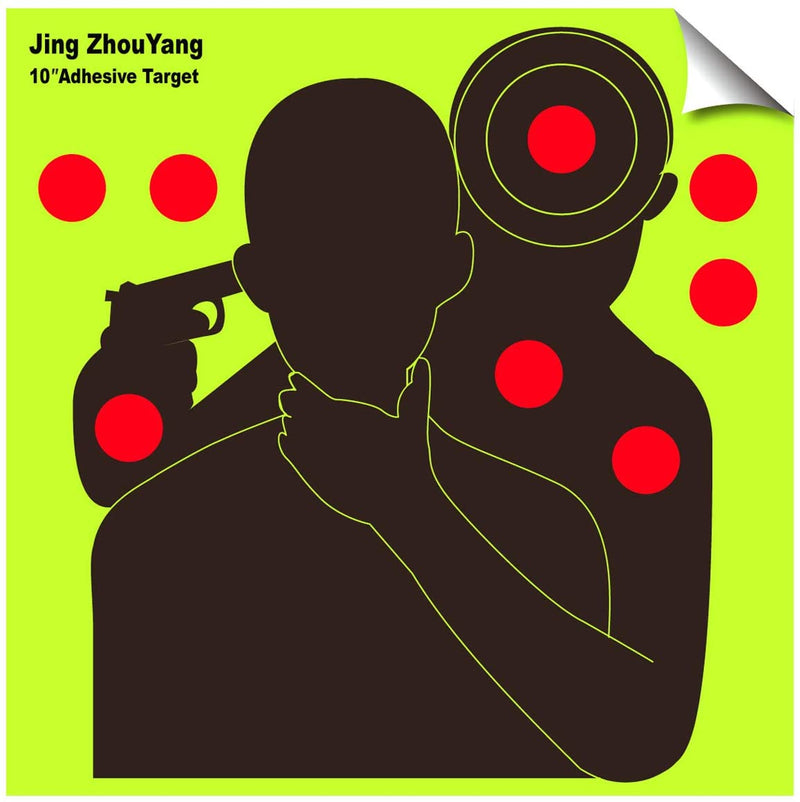Reusable Adhesive Shooting Targets Bulk Value Pack, 10 x 10 inch