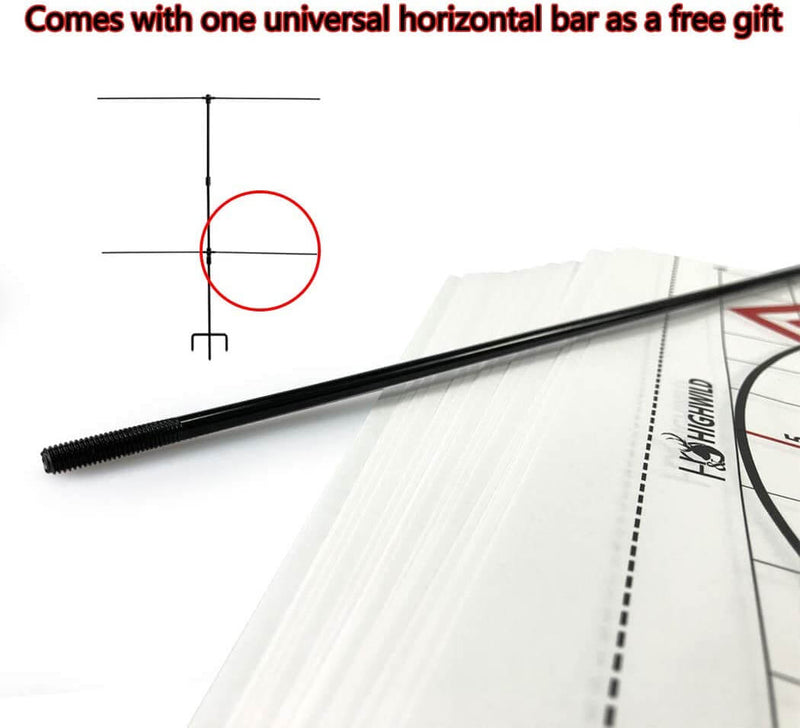 Clear Bullseye Targets Sheet for Shooting Practice