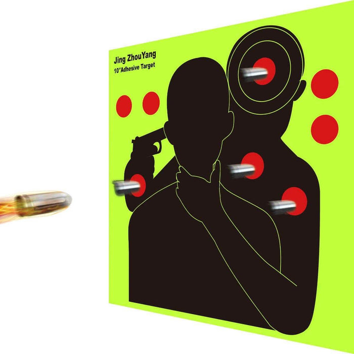 Reusable Adhesive Shooting Targets Bulk Value Pack, 10 x 10 inch