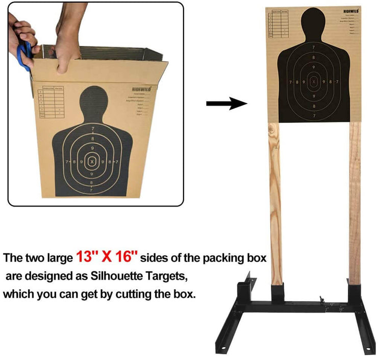 Adjustable Target Stand Base for Paper Shooting Targets